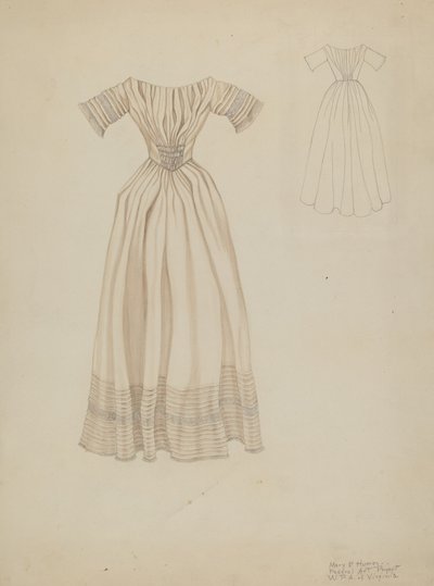 Hochzeitskleid, ca. 1937 von Mary E Humes