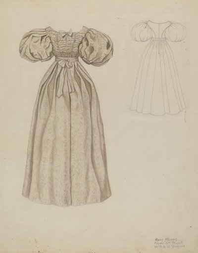 Hochzeitskleid, ca. 1937 von Mary E Humes