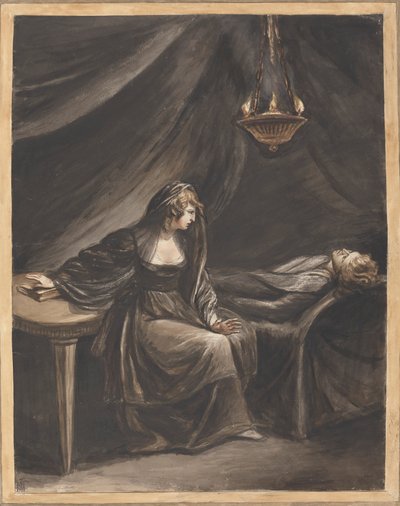 Lady Percy beobachtet den schlafenden Hotspur von Mary Hoare