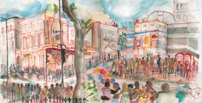 Karneval, Ladbroke Grove von Mary Kuper