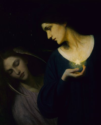 Nacht und ihre Tochter Schlaf, 1902 von Mary L. Macomber