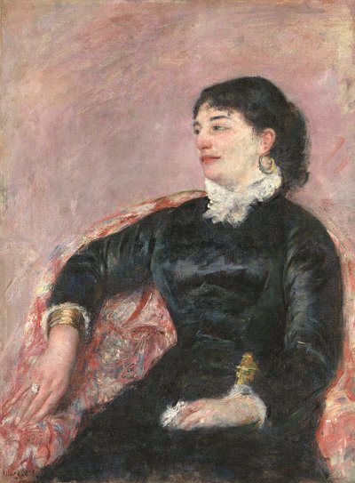 Porträt einer italienischen Dame von Mary Cassatt