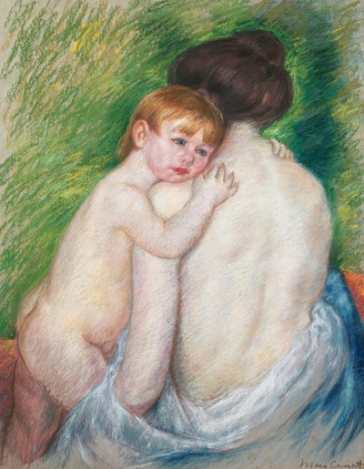 Der nackte Rücken, 1906 von Mary Cassatt