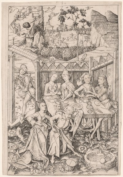 Der Garten der Liebe (Große Platte) von Master ES