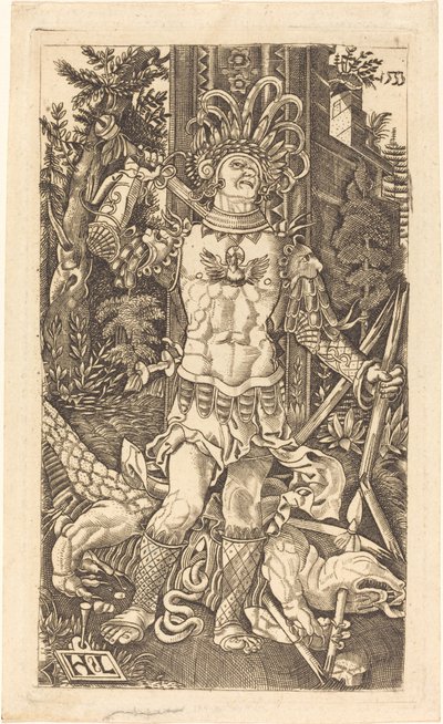Heiliger Georg stehend von Master H.L.