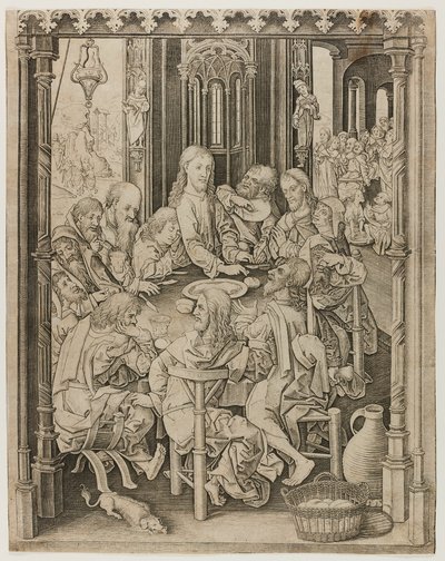 Das letzte Abendmahl von Master I.A.M. of Zwolle