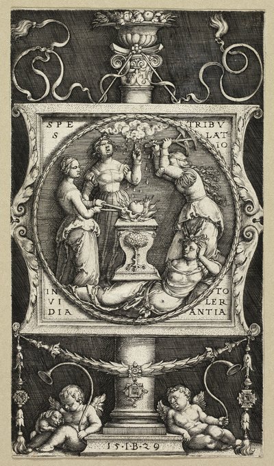 Exlibris von Willibald Pirckheimer von Master I.B.