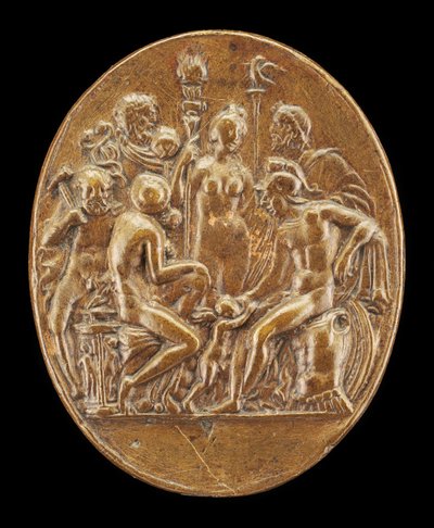 Versammlung der Götter, zweite Hälfte des 15. Jahrhunderts von Master IO.FF.