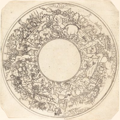 Bacchus auf einem Esel von Master IS.
