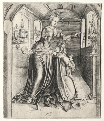 Salomo betet Götzen an, 1501 von Master MZ