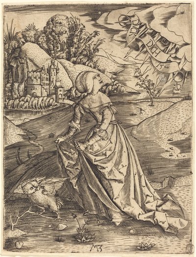 Frau mit der Eule von Master MZ