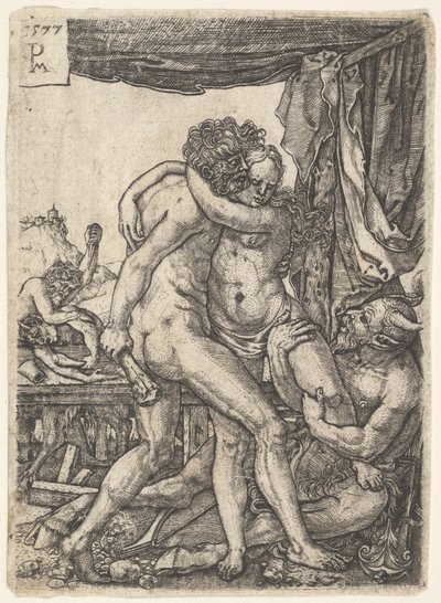 Herkules kämpft gegen die Kentauren, 1577 von Master PM