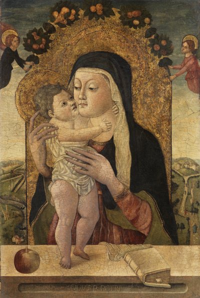 Jungfrau und Kind, ca. 1470-1500 von Master P. Petrus