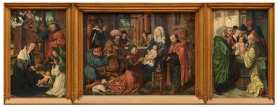 Epiphanie-Triptychon von Master of Frankfurt