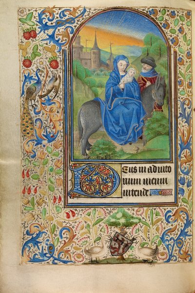 Die Flucht nach Ägypten von Master of Jacques of Luxembourg