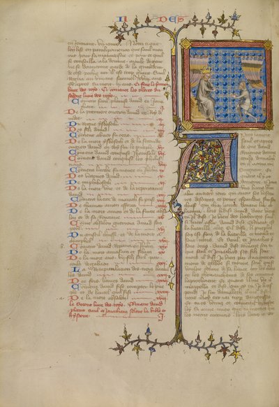 Saul vor Samuel von Master of Jean de Mandeville