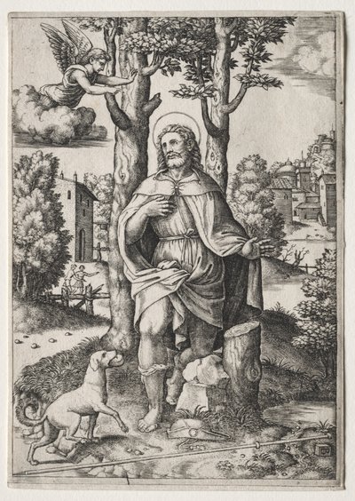 Heiliger Rochus von Master of the Die