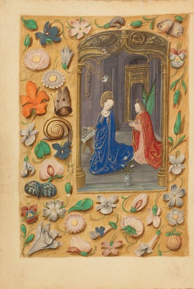 Die Verkündigung von Master of the Dresden Prayer Book