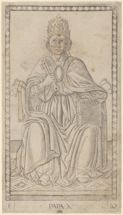 Papst von Master of the E Series Tarocchi
