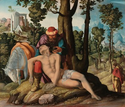 Der barmherzige Samariter von Master of the Good Samaritan