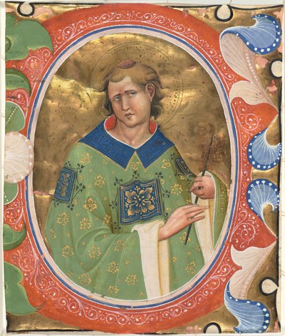 Heiliger Laurentius von Master of the Murano Gradual