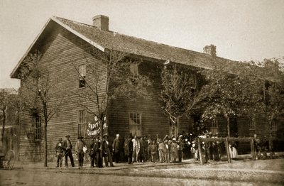 Hauptquartier der Christlichen Kommission, Richmond, 1861-65 von Mathew B. Brady