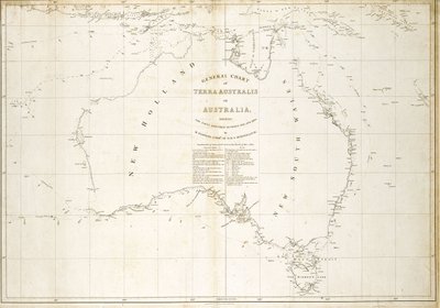 Karte von Australien von Matthew Flinders