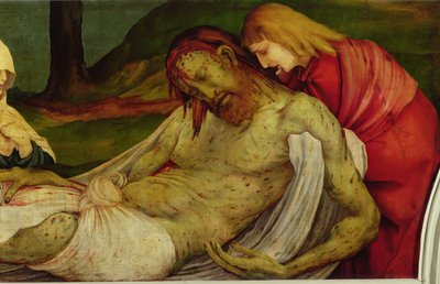 Die Grablegung vom Isenheimer Altar, ca. 1512-16 von Matthias Grünewald