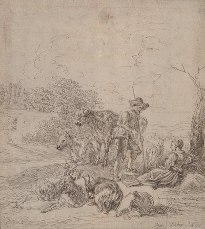 Pastorale Szene von Matthys van den Bergh