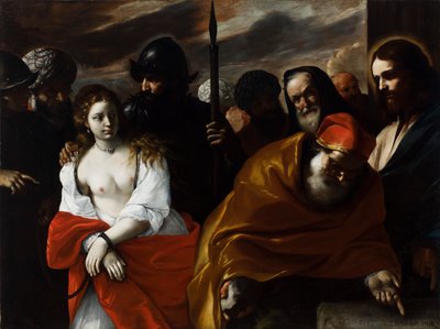 Christus und die Ehebrecherin von Mattia Preti