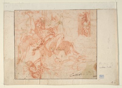 Fliegender Engel und andere Figuren von Mattia Preti