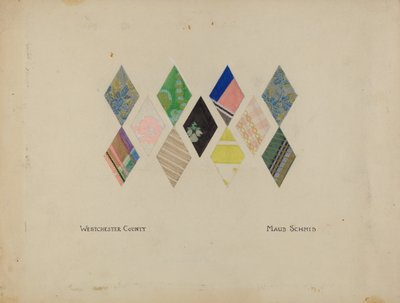 Gedruckte Quiltmuster von Maud Schmid