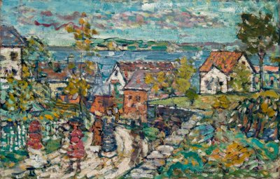 Landschaft (Straße und Stadt) von Maurice Brazil Prendergast