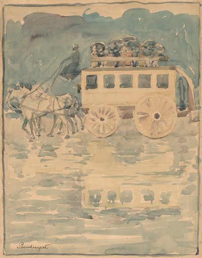 Pariser Omnibus, 1893-1894 von Maurice Brazil Prendergast