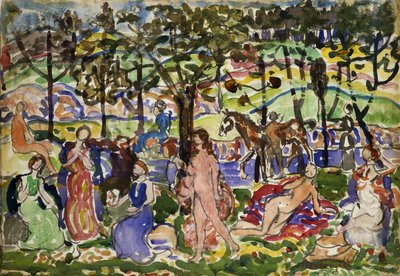 Parkszene, ca. 1915-1918 von Maurice Brazil Prendergast