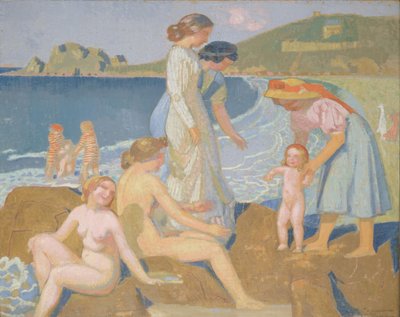 Badende in Perros Guirec von Maurice Denis