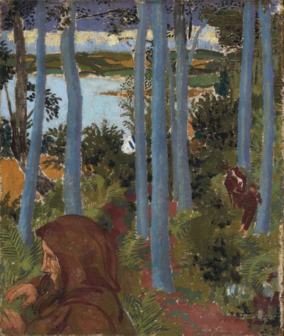 Landschaft mit verhülltem Mann, 1903 von Maurice Denis