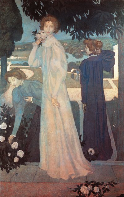 Mademoiselle Yvonne Lerolle in drei Ansichten von Maurice Denis