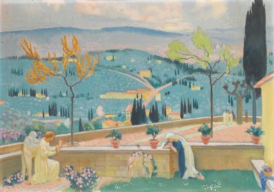 Die Verkündigung in Fiesole, 1928 von Maurice Denis