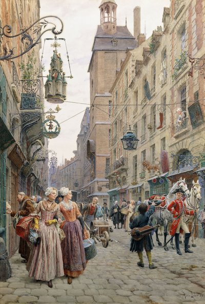 Die belebte Straße von Maurice Leloir