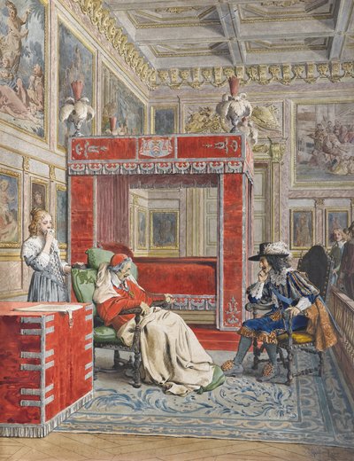 Der Tod von Richelieu von Maurice Leloir