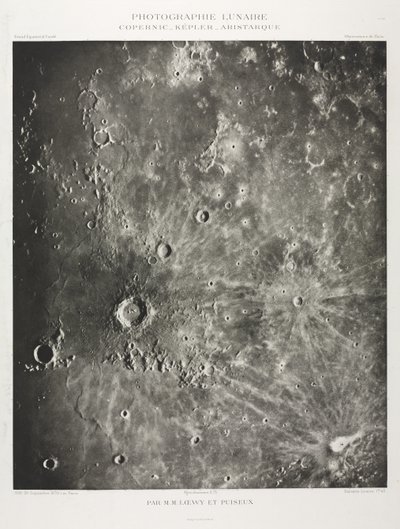 Lunarphotographie: Copernicus-Kepler-Aristarchus von Maurice Loewy