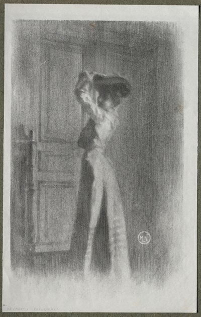 Modische Frau, ca. 1900 von Maurice Louis Henri Neumont