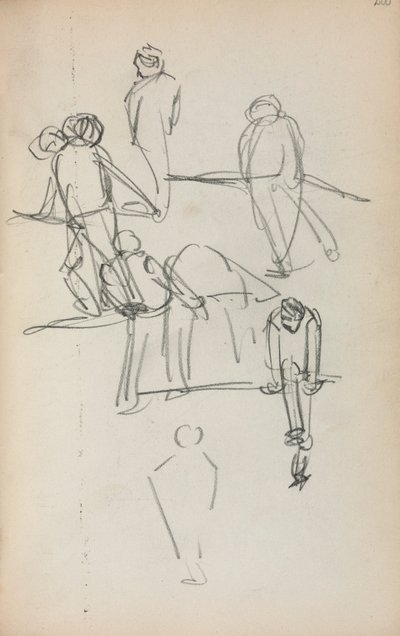 Italienisches Skizzenbuch: Figuren (Seite 200) von Maurice Prendergast