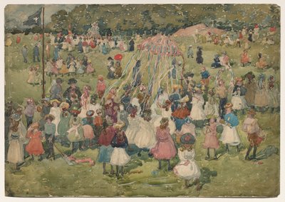 Maifeiertag im Central Park von Maurice Brazil Prendergast