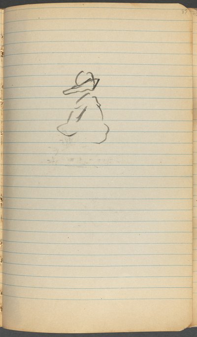 Skizzenbuch, Seite 068: Figur von Maurice Prendergast