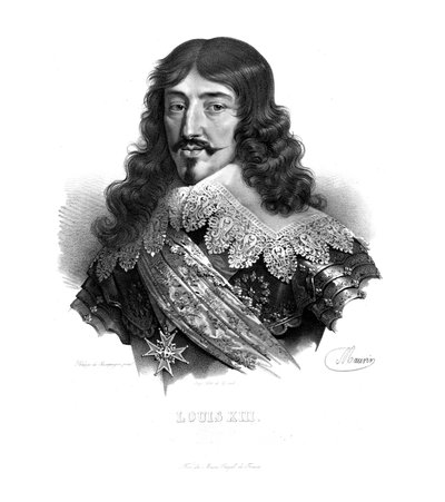 König Ludwig XIII. von Frankreich, um 1820er von Maurin