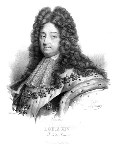 König Ludwig XIV. von Frankreich, ca. 1820er Jahre von Maurin