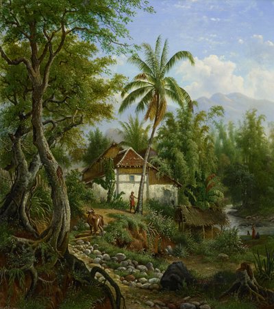 Indische Landschaft von Maurits van den Kerkhoff