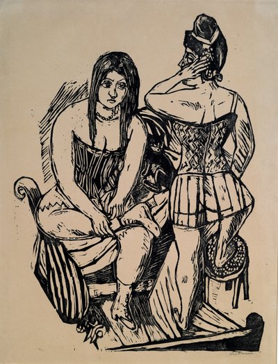 Bei der Toilette von Max Beckmann